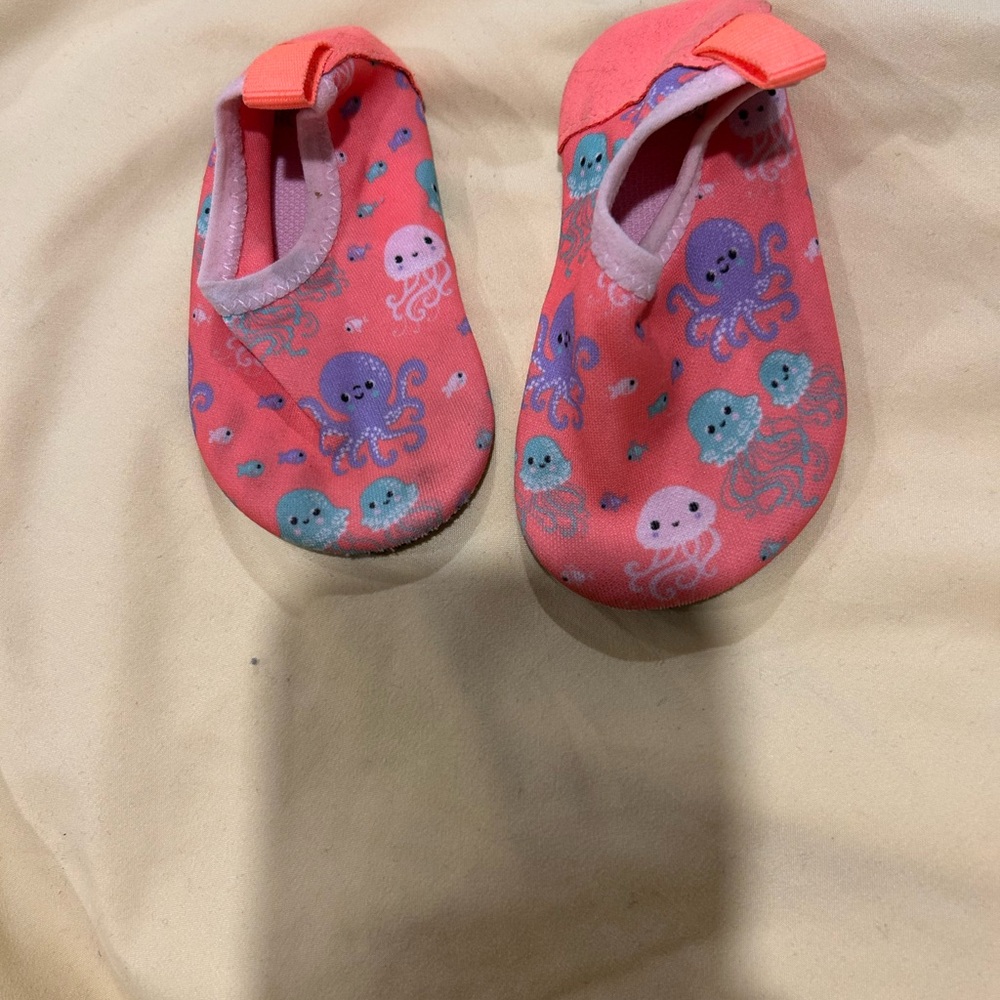Pink Octopus Baby Shoes